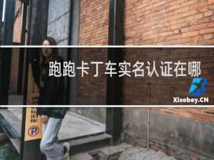 跑跑卡丁车实名认证在哪