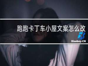 跑跑卡丁车小屋文案怎么改