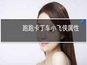 跑跑卡丁车小飞侠属性