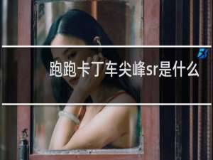 跑跑卡丁车尖峰sr是什么
