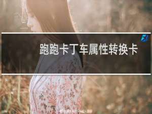 跑跑卡丁车属性转换卡