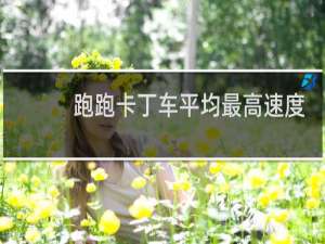跑跑卡丁车平均最高速度