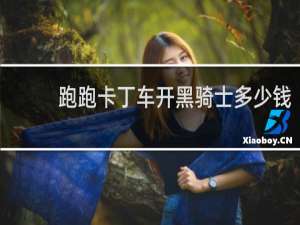 跑跑卡丁车开黑骑士多少钱
