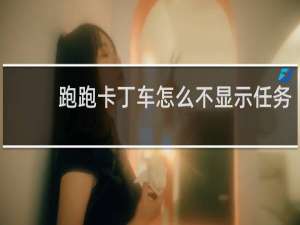 跑跑卡丁车怎么不显示任务