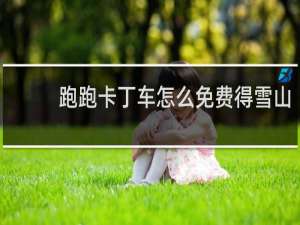 跑跑卡丁车怎么免费得雪山