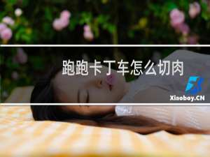 跑跑卡丁车怎么切肉