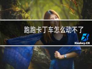 跑跑卡丁车怎么动不了