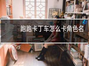 跑跑卡丁车怎么卡角色名