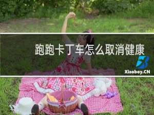 跑跑卡丁车怎么取消健康