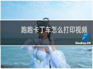 跑跑卡丁车怎么打印视频