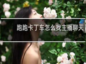 跑跑卡丁车怎么找主播聊天