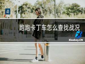 跑跑卡丁车怎么查找战况