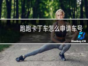 跑跑卡丁车怎么申请车号