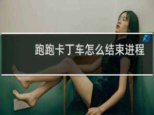 跑跑卡丁车怎么结束进程