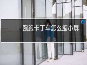 跑跑卡丁车怎么缩小屏