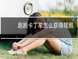 跑跑卡丁车怎么获得驾照