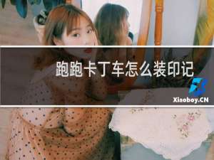 跑跑卡丁车怎么装印记