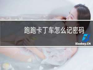 跑跑卡丁车怎么记密码
