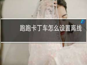 跑跑卡丁车怎么设置离线
