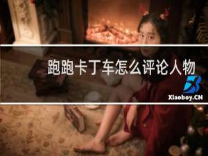 跑跑卡丁车怎么评论人物