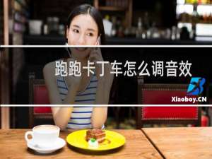 跑跑卡丁车怎么调音效