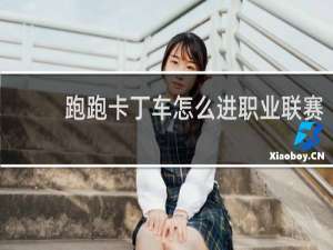 跑跑卡丁车怎么进职业联赛
