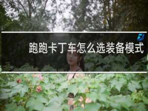 跑跑卡丁车怎么选装备模式