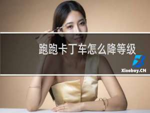 跑跑卡丁车怎么降等级