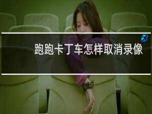 跑跑卡丁车怎样取消录像