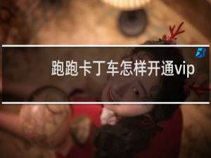跑跑卡丁车怎样开通vip