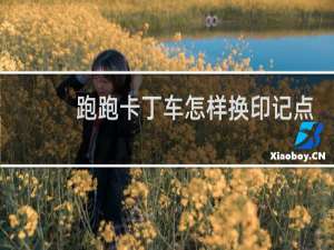 跑跑卡丁车怎样换印记点