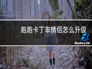 跑跑卡丁车情侣怎么升级