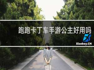跑跑卡丁车手游公主好用吗