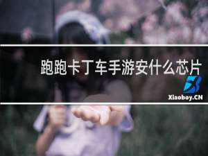 跑跑卡丁车手游安什么芯片