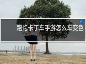 跑跑卡丁车手游怎么车变色