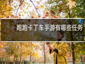 跑跑卡丁车手游有哪些任务