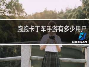 跑跑卡丁车手游有多少用户