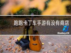 跑跑卡丁车手游有没有商店