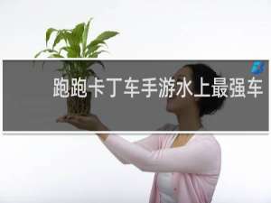 跑跑卡丁车手游水上最强车