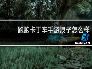 跑跑卡丁车手游浪子怎么样