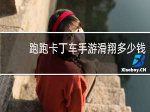 跑跑卡丁车手游滑翔多少钱