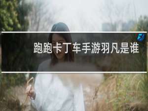 跑跑卡丁车手游羽凡是谁