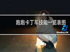 跑跑卡丁车技能一览表图