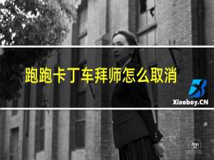 跑跑卡丁车拜师怎么取消