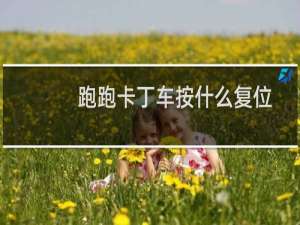 跑跑卡丁车按什么复位