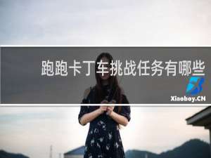 跑跑卡丁车挑战任务有哪些