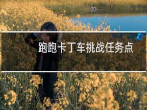 跑跑卡丁车挑战任务点