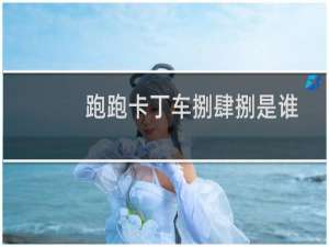 跑跑卡丁车捌肆捌是谁