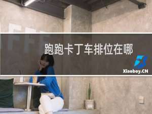 跑跑卡丁车排位在哪