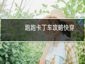 跑跑卡丁车攻略快穿